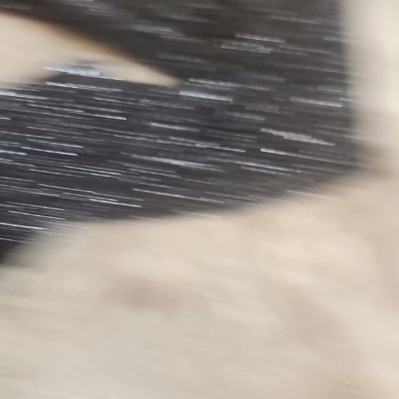 Sparkly Black Sheer Blouse Double Layered With Long Sleeves - Picture 4 of 8